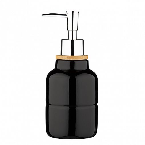 Дозатор для жидкого мыла Leonord Barcelona, керамика, черный фото