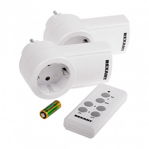 Розетка Rexant RX-002, радиоуправляемая, 2,64 кВт, 10 А, белая фото