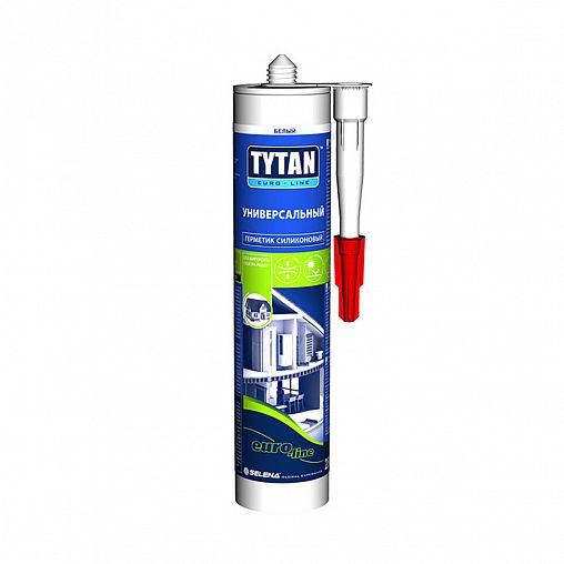 Герметик силиконовый универсальный Tytan Euro-line, 280 мл, прозрачный фото