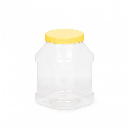 Банка для сыпучих продуктов ПЭТ Альтернатива, 15 x 15 x 20 см, 3 л фото