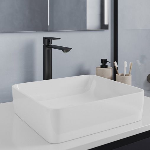 Смеситель для раковины Milardo Maze, черный матовый фото