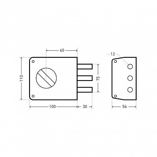 Замок накладной Аллюр Ф-плюс ЗН 1-2-3 (+), 5 ключей фото