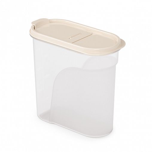 Емкость для сыпучих продуктов Альтернатива, 1,75 л, бежевая фото