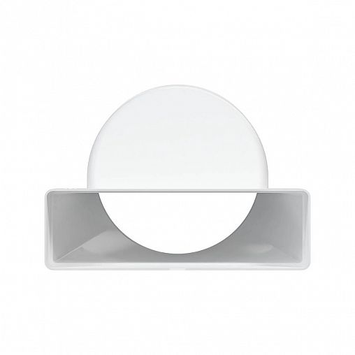 Эксцентриковый соединитель плоского воздуховода с круглым Era, пластик, 60 x 204/d 160 мм фото