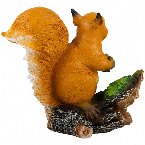Фигурка садовая Park Белочка с орешком на пне, 28 x 12 x 25 см фото