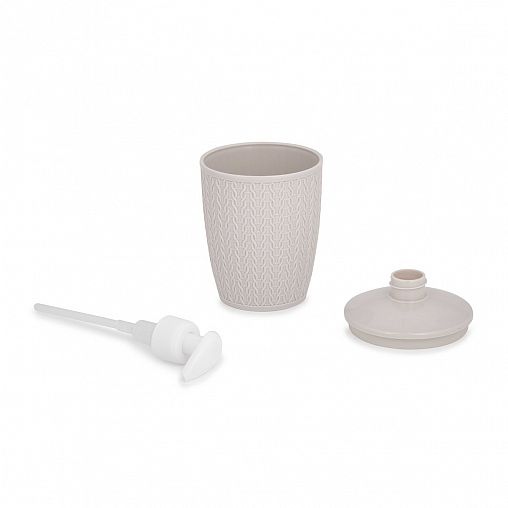 Дозатор для жидкого мыла Альтернатива Вязаное плетение, бежевый фото