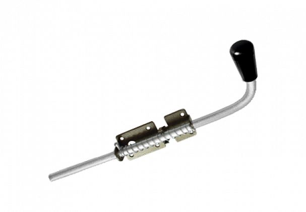 Засов с пружиной Домарт, 400 мм, бронза антик фото