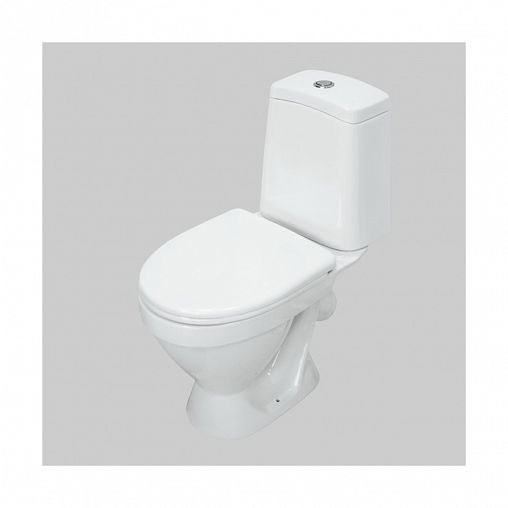 Унитаз напольный ободковый Sanita Лада Комфорт, 62,5 x 34 x 78 см, белый фото