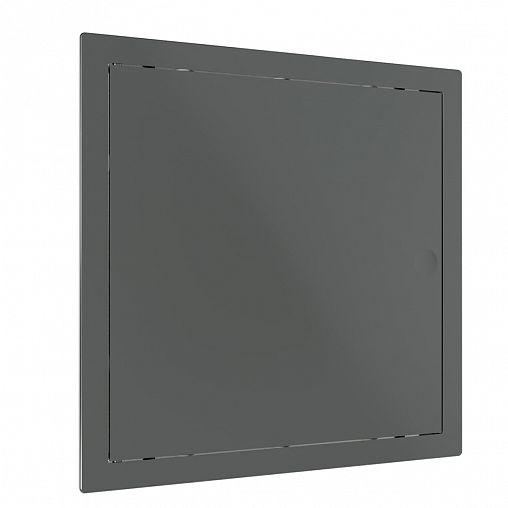 Люк-дверца ревизионная Evecs L1520N gray, нажимная, с фланцем 200 x 200 мм, 224 x 224 мм фото