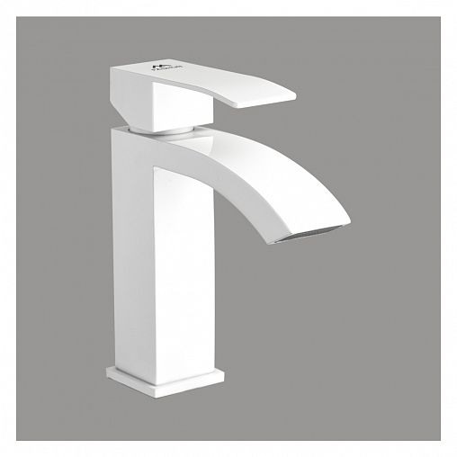 Смеситель для раковины с коротким изливом Fashun A51118-8, белый фото