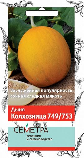 Семена Дыня Колхозница 749/753 Семетра, 1 г фото