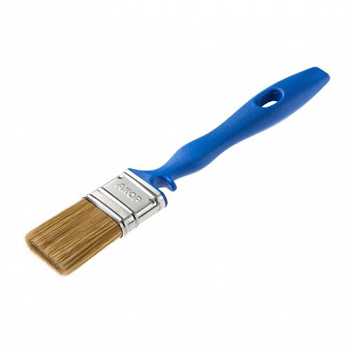 Кисть плоская для лаков Акор Мастер, искусственная щетина, пластиковая ручка, 35 x 12 мм фото