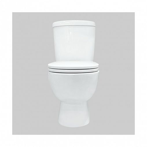 Унитаз напольный ободковый Sanita Luxe Art Comfort, 63,5 x 37 x 77 см, белый фото