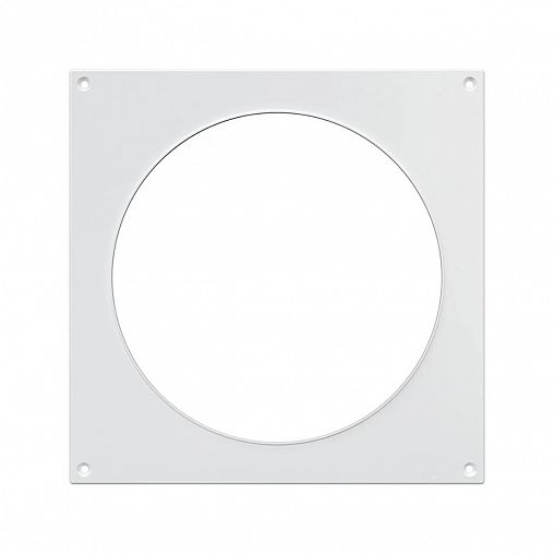 Накладка торцевая Era 16НКП, пластик, с фланцем d 160 мм, 205 x 205 мм фото
