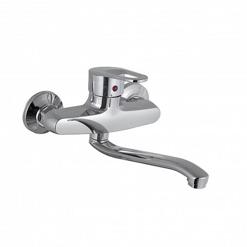 Смеситель для кухни настенный PLStart PL4606, хром фото