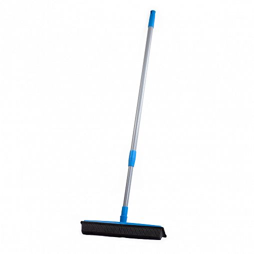 Швабра для пола Doм-Doм, с резиновой щетиной, с рукояткой 70 - 120 см фото