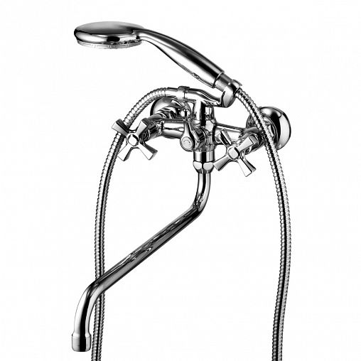 Смеситель для ванны Lemark Benefit LM2551C, двухвентильный, хром фото