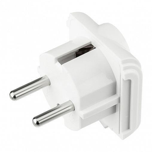 Переходник для розетки Rexant «Квадрат», 10 A, белый фото