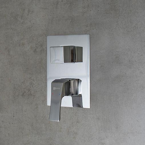 Смеситель для душа Lemark Unit LM4527C, встраиваемый, однорычажный, хром фото