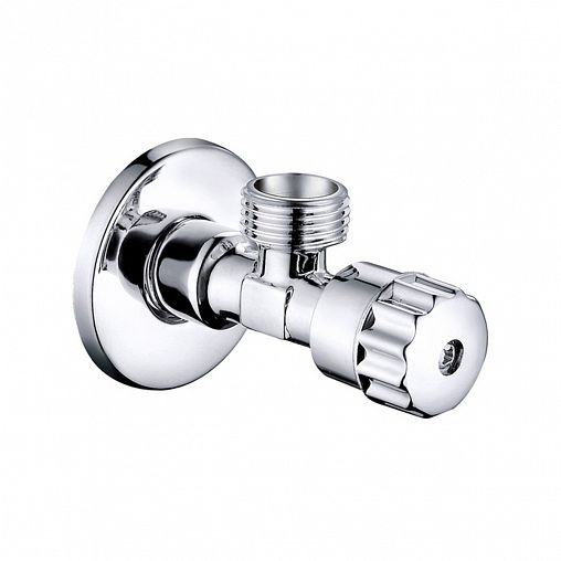 Кран угловой IDDIS, наружная-наружная резьба 1/2" x 1/2", латунь фото