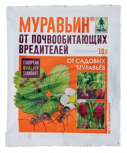 Средство от садовых муравьев Green Belt Муравьин, 10 г фото