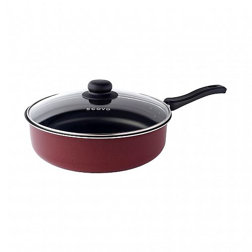 Сотейник Scovo Expert СЭ-018 с крышкой, с антипригарным покрытием, 24 см фото