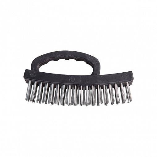 Щетка по металлу Beorol, 4-рядная, пластиковая ручка фото