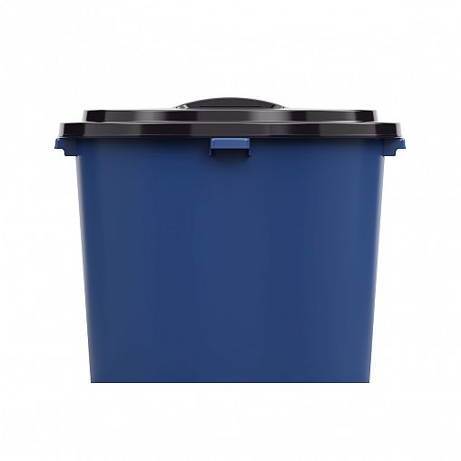 Бак круглый Альтернатива Эконом, с крышкой, 550 л, микс фото