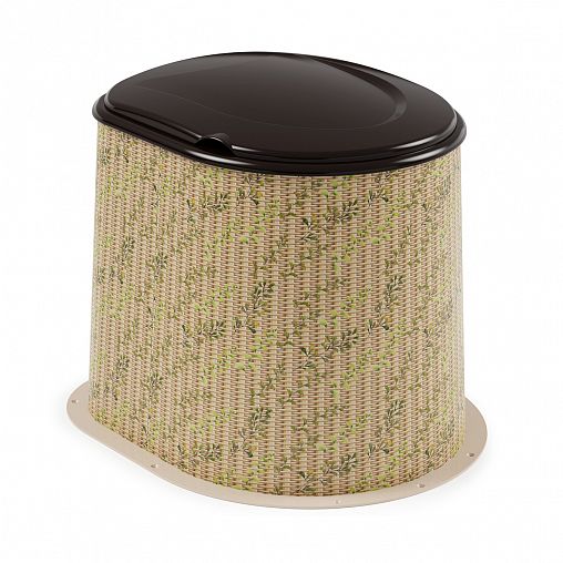 Туалет дачный с крышкой Альтернатива Лентий день фото