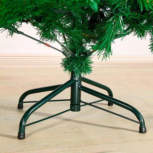 Ель фиброоптическая Зимнее волшебство, цветные огоньки, 210 см, зеленая фото