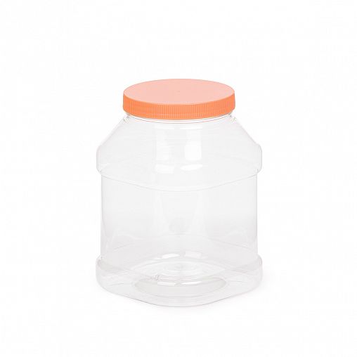 Банка для сыпучих продуктов ПЭТ Альтернатива, 15 x 15 x 20 см, 3 л фото