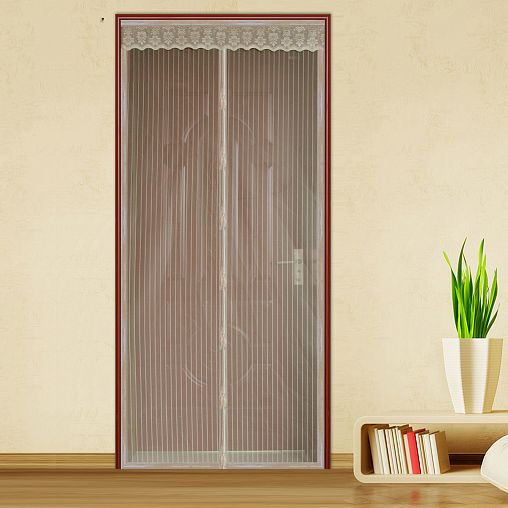 Москитная сетка Feona, на магнитах, 1 x 2,1 м, бежевая фото