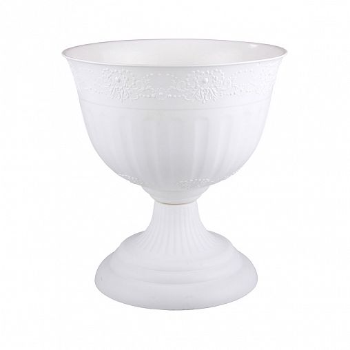 Вазон Альтернатива Венеция, 18 л, белый фото