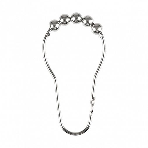 Кольца для штор в ванную Рыжий кот, хром, 12 шт фото