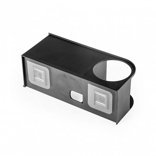 Держатель для туалетной бумаги и освежителя воздуха Альтернатива, настенный, черный фото