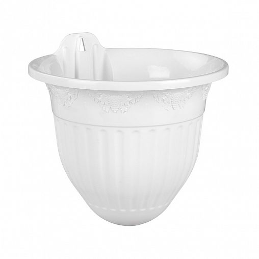 Кашпо настенное Альтернатива Лозанна, 3 л, белое фото