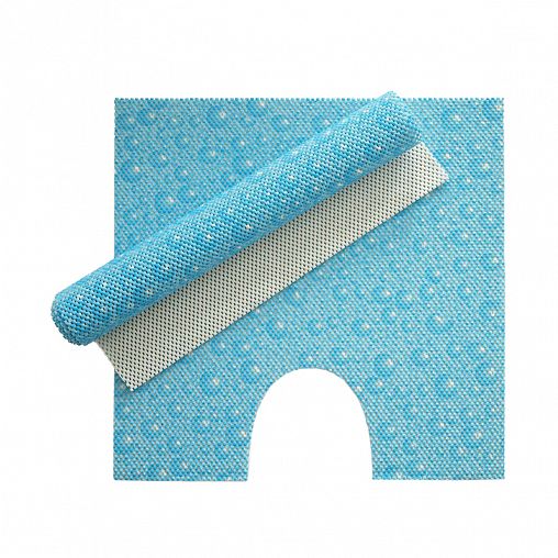 Набор ковриков для ванной и туалета Вилина V7, вспененный ПВХ, 50 x 52 + 50 x 85 см, 2 шт фото