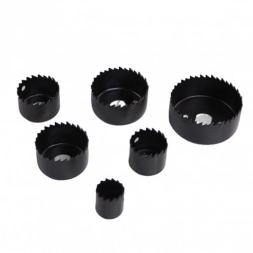 Набор кольцевых наборных пил по дереву Кедр, 19-64 мм, 11 предметов в кейсе фото