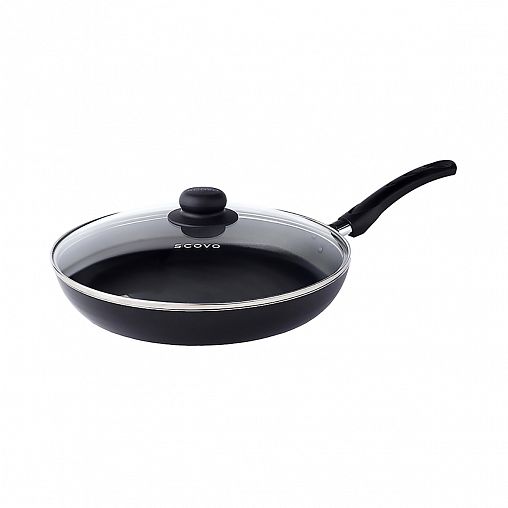 Сковорода Scovo Consul RC-011 с крышкой, с антипригарным покрытием, 28 см фото