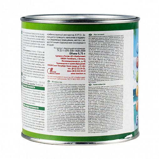 Лак яхтный для дерева Главный Технолог, полуматовый, 0,75 л фото