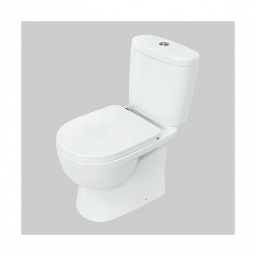 Унитаз напольный ободковый Sanita Luxe Art Comfort, 63,5 x 37 x 77 см, белый фото