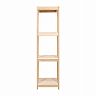 Стеллаж Банные Штучки,, 4 полки, 32 x 29 x 119 см, липа фото