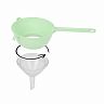 Сито-дуршлаг с воронкой Альтернатива, d 13 cм, светло-зеленое фото