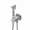 Встраиваемый гигиенический душ со смесителем IDDIS Axes, хром матовый фото