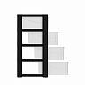 Комод четырехсекционный Альтернатива Колорит, 56 x 39 x 81 см, черный фото
