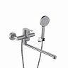Смеситель для ванны с душем Fashun A52201, с длинным изливом, сатин фото