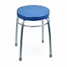 Табурет Nika Фабрик 1, с мягким сиденьем, 32 см, голубой фото