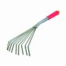 Грабли веерные мини Feona, 9 зубов, 440 мм фото