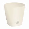 Горшок для цветов InGreen Amsterdam, с прикорневым поливом, 8 л, сливочный фото