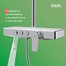 Душевая система с тропическим душем IDDIS Shelfy, с управлением Push Control, хром фото